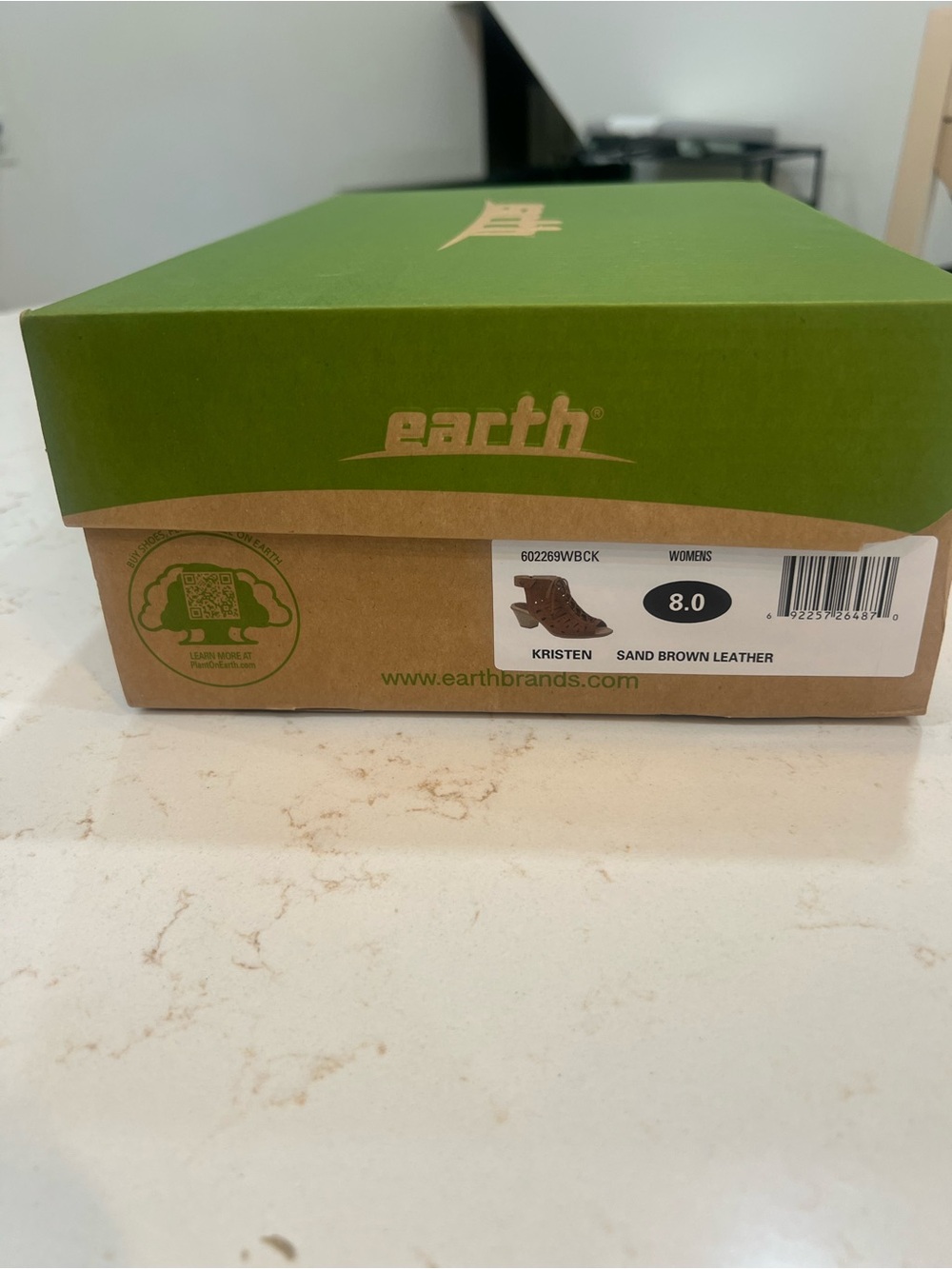 Earth Tan Cutout Lace-Up Peep-Toe Ankle Clog - Picture 4 of 4